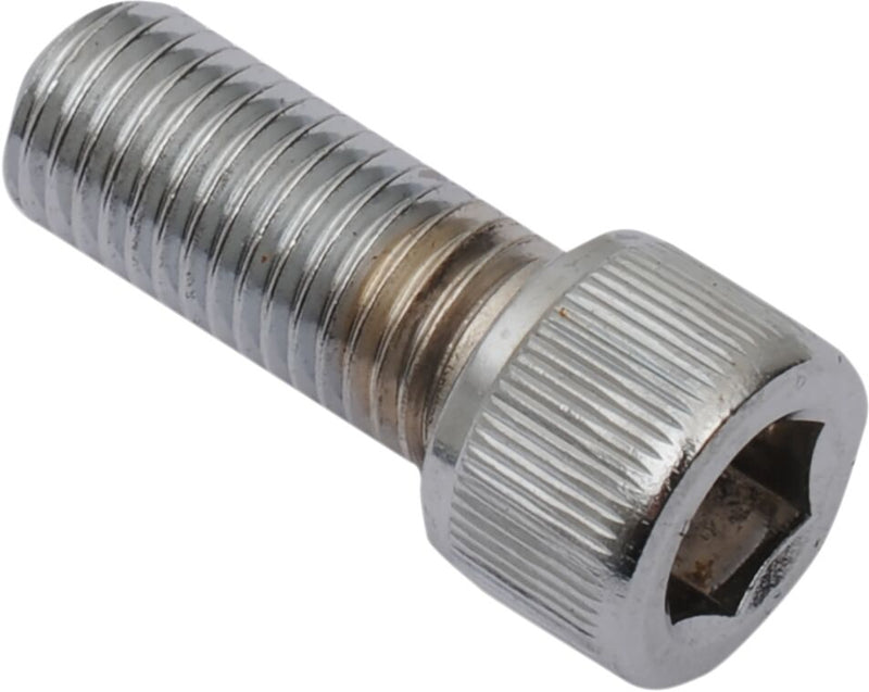Drag Specialties Replacement Fine Thread Socket-Head Bolts Chrome Polished Silver Knurled 10 Pack