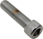 Drag Specialties Replacement Fine Thread Socket-Head Bolts Chrome Polished Silver Knurled 10 Pack