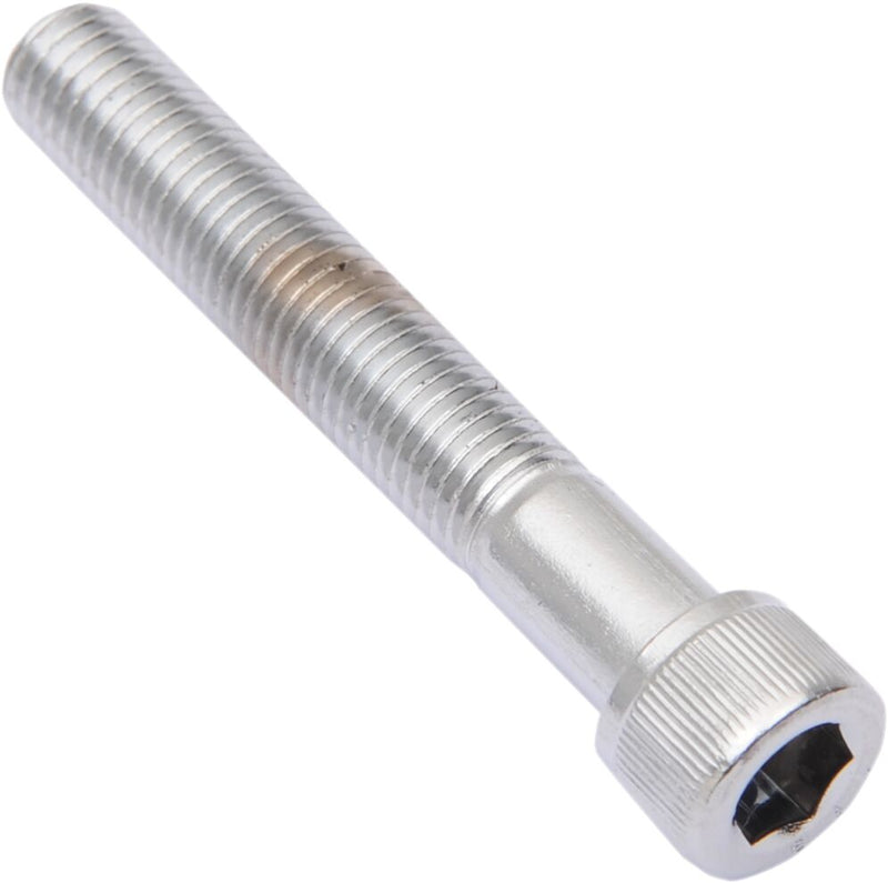 Drag Specialties Replacement Fine Thread Socket-Head Bolts Chrome Polished Silver Knurled 10 Pack