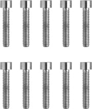 Drag Specialties Replacement Socket-Head Bolts Chrome Polished Silver Coarse Thread Smooth 10 Pack