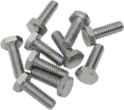 Drag Specialties Replacement Hex-Head Bolts Silver 10 Pack