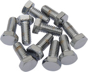 Drag Specialties Replacement Hex-Head Bolts Silver 10 Pack