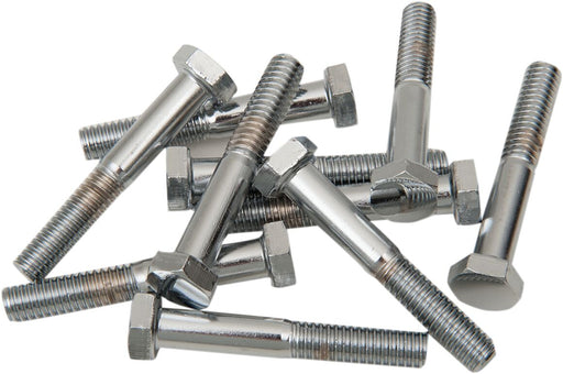 Drag Specialties Replacement Hex-Head Bolts Silver 10 Pack