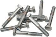 Drag Specialties Replacement Hex-Head Bolts Silver 5 Pack