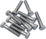 Drag Specialties Replacement Hex-Head Bolts Silver 5 Pack