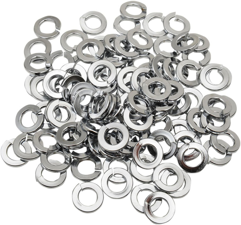 Drag Specialties Washers Silver Lock 100 Pack - MPB173