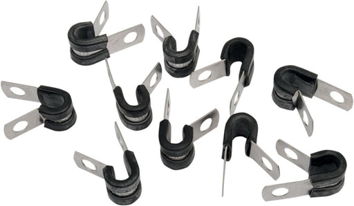 Gardner-Westcott Adel Clamp Black Natural Silver Multi Functional Stainless Steel 10 Pack