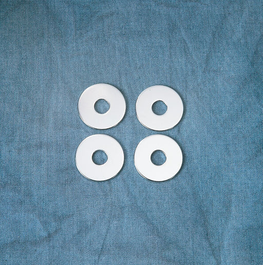 Drag Specialties Washer Set Silver Tumbled 4 Pack