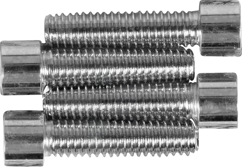 Drag Specialties Handlebar Clamp Bolt Set Chrome Silver Smooth Socket-Head