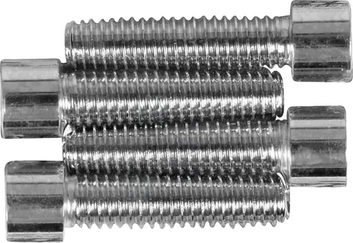 Drag Specialties Handlebar Clamp Bolt Set Chrome Silver Smooth Socket-Head