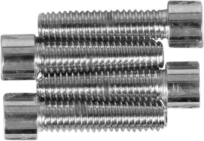 Drag Specialties Handlebar Clamp Bolt Set Chrome Silver Smooth Socket-Head