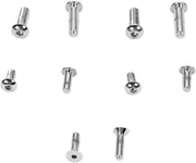 Drag Specialties Chrome Socket-Head Screws Silver Lever Master Cylinder Cover 4 Pack