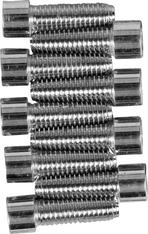 Drag Specialties Kicker Cover Bolt Set Chrome Silver Smooth Socket-Head