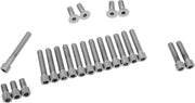 Drag Specialties Cam/Primary/Inspection/Derby Cover Bolt Set Chrome Silver Smooth Socket-Head Cam Cover - MK136S