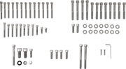 Drag Specialties Motor Bolt Set Chrome Silver Knurled Socket-Head - MK101
