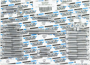 Drag Specialties Motor Bolt Set Chrome Silver Knurled Socket-Head