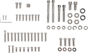 Drag Specialties Motor Bolt Set Chrome Silver Smooth Socket-Head