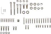 Drag Specialties Motor Bolt Set Chrome Silver Knurled Socket-Head