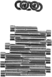 Drag Specialties Cam Cover Bolt Kit Chrome Silver Smooth Socket-Head Steel