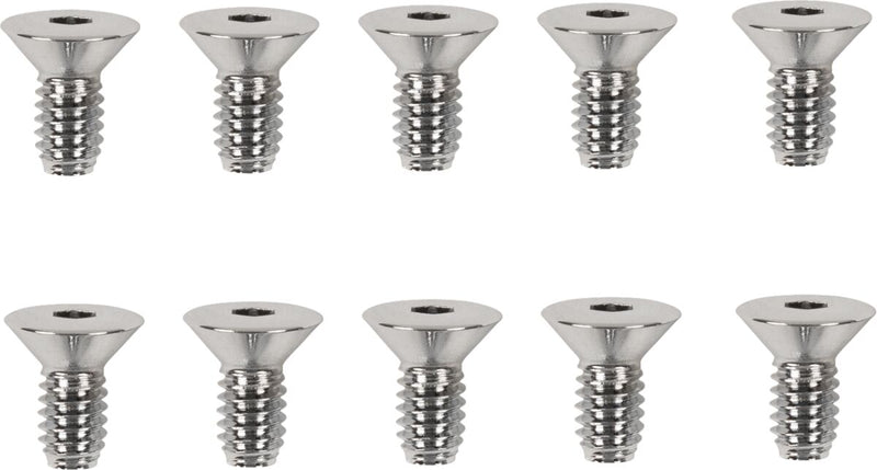 Drag Specialties Derby/Inspection Covers Only Screw Set Chrome Silver Socket-Head Derby Cover