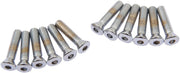 Drag Specialties Cam Cover Bolt Kit Chrome Silver Smooth Socket-Head Steel