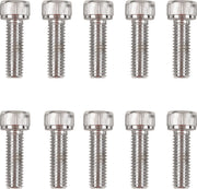 Drag Specialties Primary Cover Only Bolt Kit Chrome Silver Knurled Socket-Head - MK159