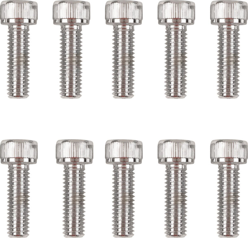 Drag Specialties Primary Cover Only Bolt Kit Chrome Silver Knurled Socket-Head - MK159