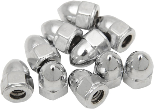 Drag Specialties Acorn Nut Sets Silver 10 Pack
