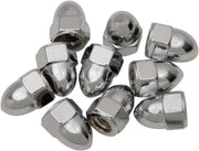 Drag Specialties Acorn Nut Sets Silver 10 Pack