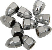 Drag Specialties Acorn Nut Sets Silver 10 Pack - MPB106