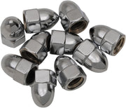 Drag Specialties Acorn Nut Sets Silver 10 Pack