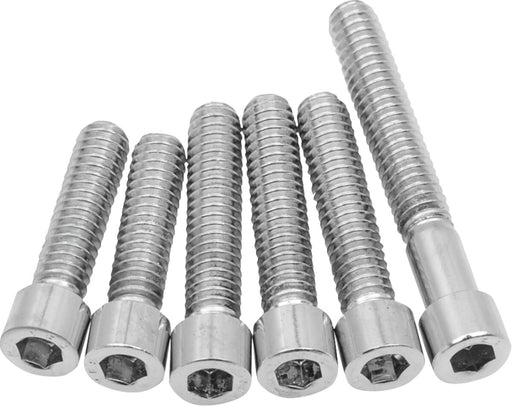 Drag Specialties Cam Cover Bolt Kit Chrome Silver Smooth Socket-Head Steel