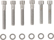 Drag Specialties Cam Cover Bolt Kit Chrome Silver Smooth Socket-Head Steel