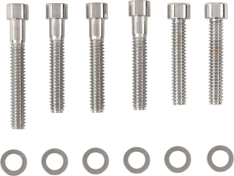 Drag Specialties Cam Cover Bolt Kit Chrome Silver Smooth Socket-Head Steel