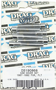 Drag Specialties Cam Cover Bolt Kit Chrome Silver Smooth Socket-Head Steel