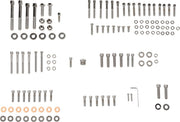 Drag Specialties Complete Motor Bolt Kit Chrome Silver Smooth Socket-Head Steel