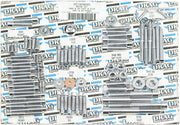 Drag Specialties Complete Motor Bolt Kit Chrome Silver Smooth Socket-Head Steel