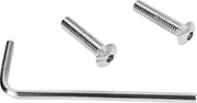 Drag Specialties Point Cover Bolt Set Chrome Silver Button-Head - MK125