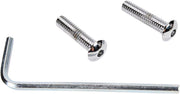 Drag Specialties Point Cover Bolt Set Chrome Silver Button-Head
