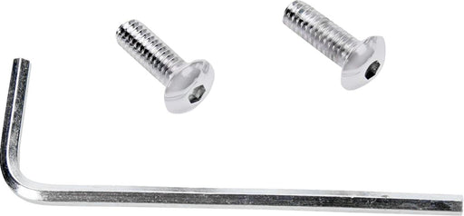 Drag Specialties Point Cover Bolt Set Chrome Silver Button-Head