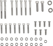 Drag Specialties Inner and Outer Primary/Derby/Inspection Covers Bolt Set Chrome Silver Knurled Socket-Head Derby Cover Inner Primary Cover - MK266