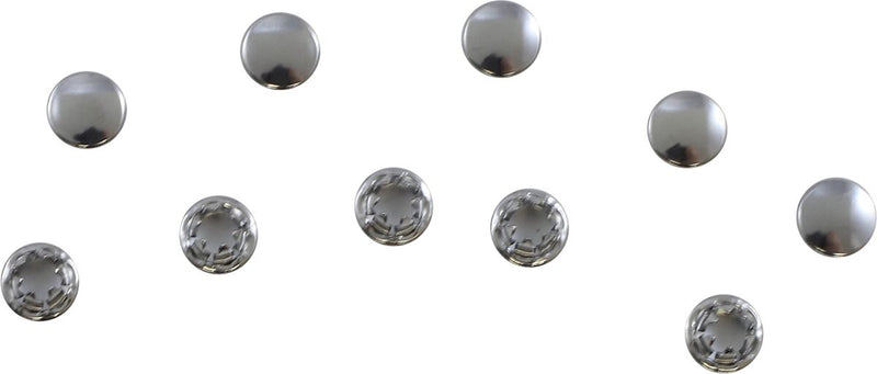 Drag Specialties End Plugs Silver Socket Steel 10 Pack