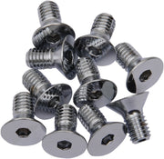 Drag Specialties Countersunk Socket-Head Bolts Silver 10 Pack