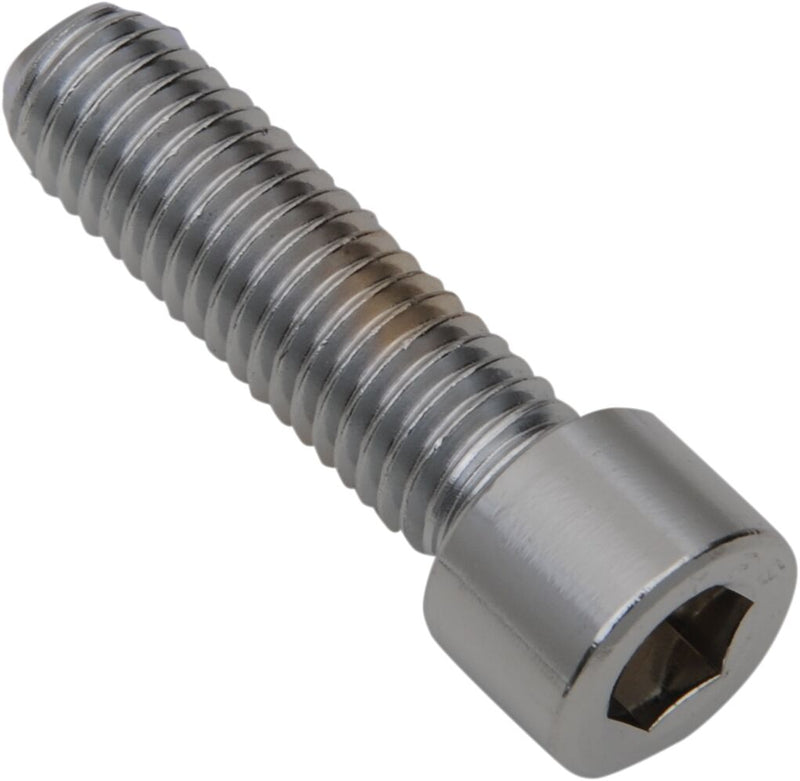 Drag Specialties Replacement Coarse Thread Socket-Head Bolts Chrome Polished Silver Smooth 5 Pack