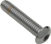 Drag Specialties Replacement Button Head Bolts Chrome Polished Silver 5 Pack