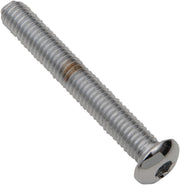 Drag Specialties Replacement Button Head Bolts Chrome Polished Silver 5 Pack