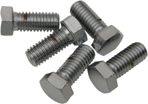 Drag Specialties Replacement Hex-Head Bolts Silver 5 Pack