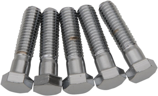 Drag Specialties Replacement Hex-Head Bolts Silver 5 Pack