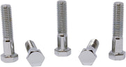 Drag Specialties Replacement Hex-Head Bolts Silver 5 Pack - MPB670
