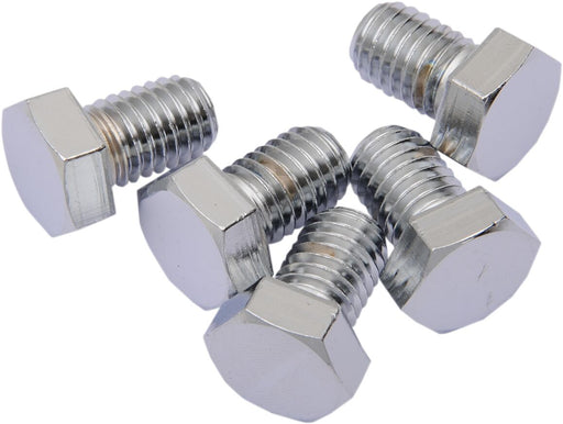 Drag Specialties Replacement Hex-Head Bolts Silver 5 Pack